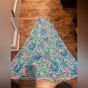 Lily Pulitzer-girls size 8-10….Floral Maxi Dress in Blue and Pink